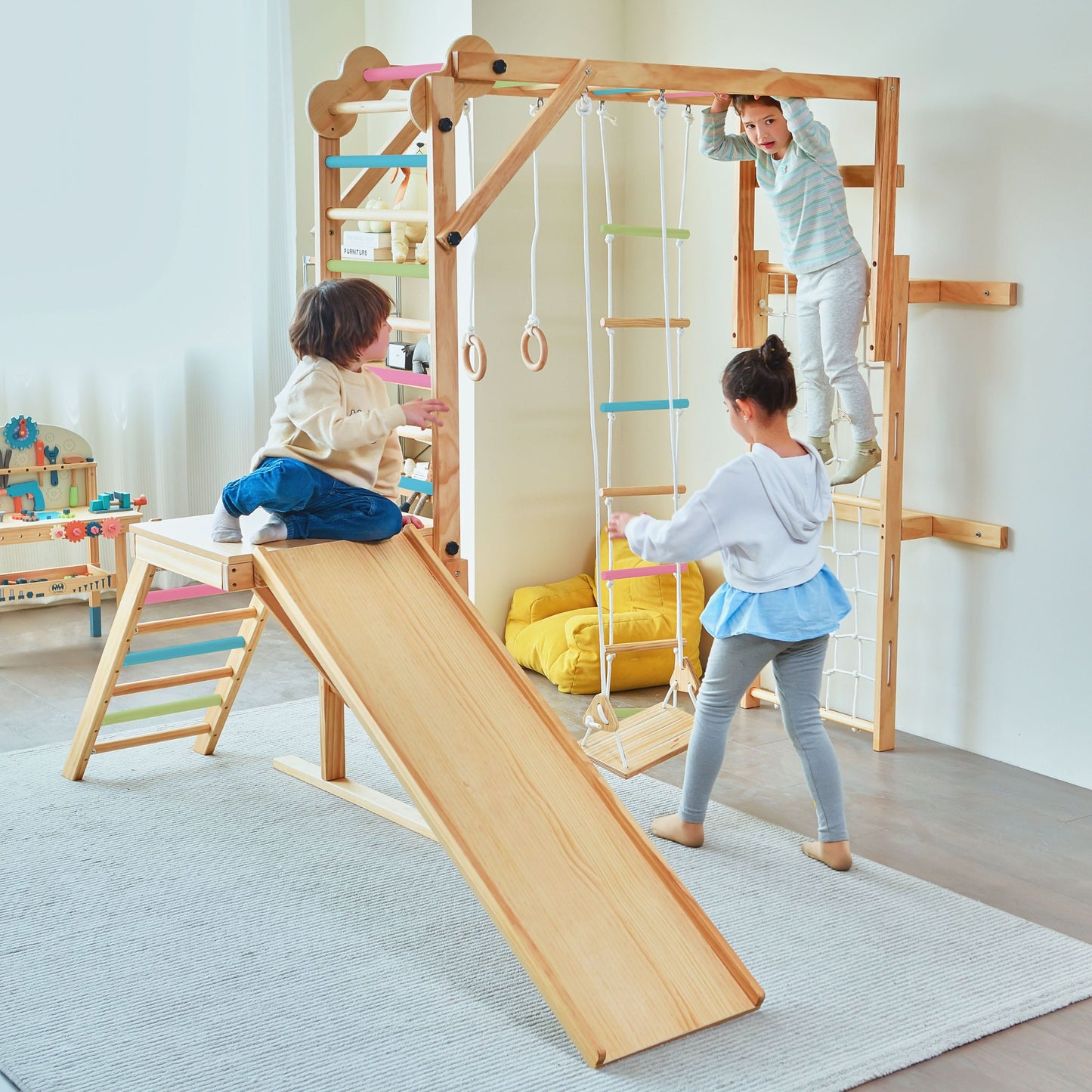 Grove- Indoor Jungle Gym - Chickadees Wooden Toys