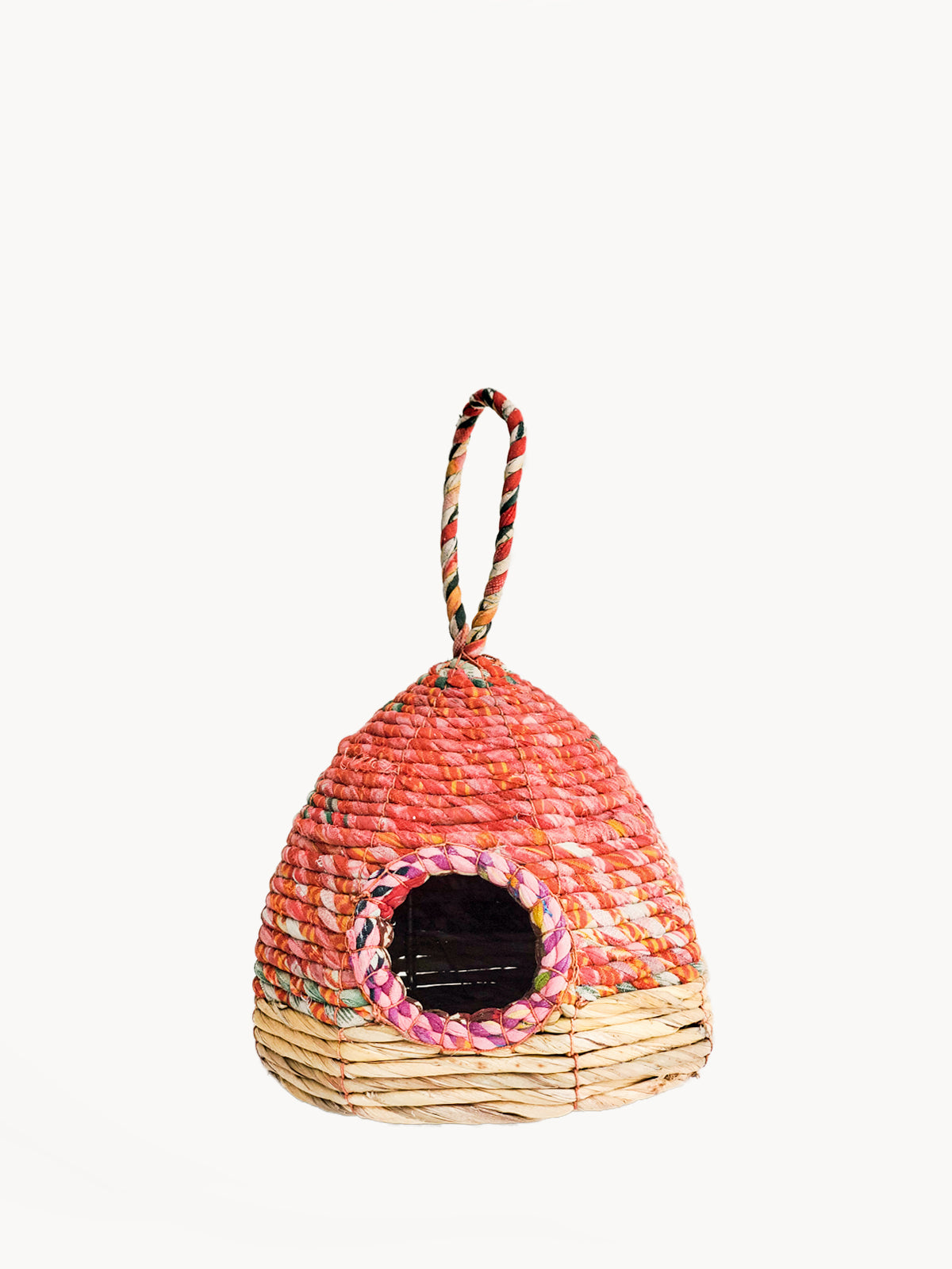 Seagrass & Sari Birdhouse - Garden - Chickadees Wooden Toys