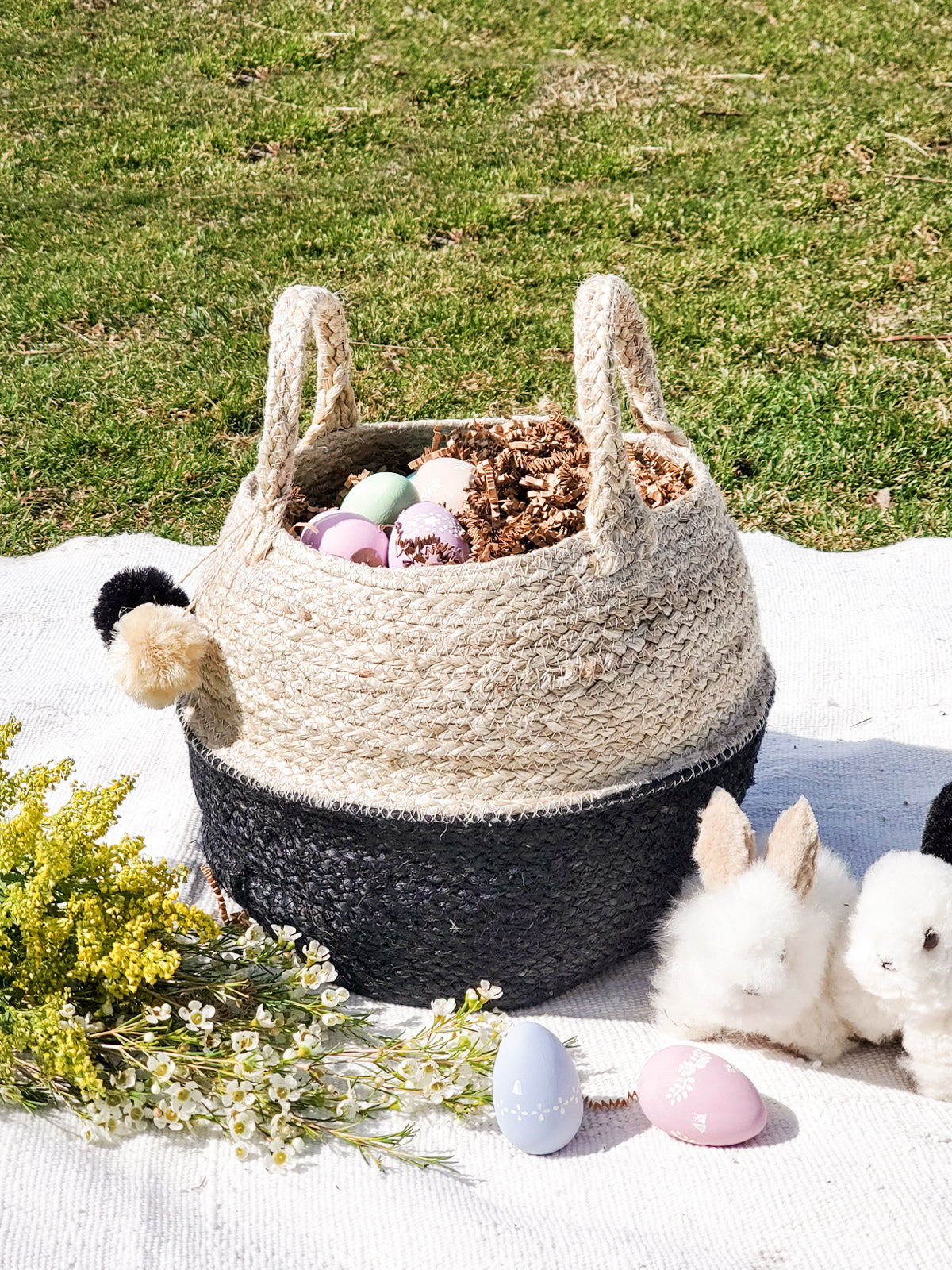 Naiya Foldable Basket Bag - Chickadees Wooden Toys