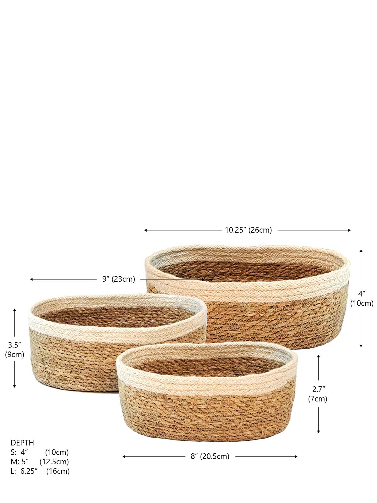 Savar Oval Bowl (Set of 3) - Chickadees Wooden Toys