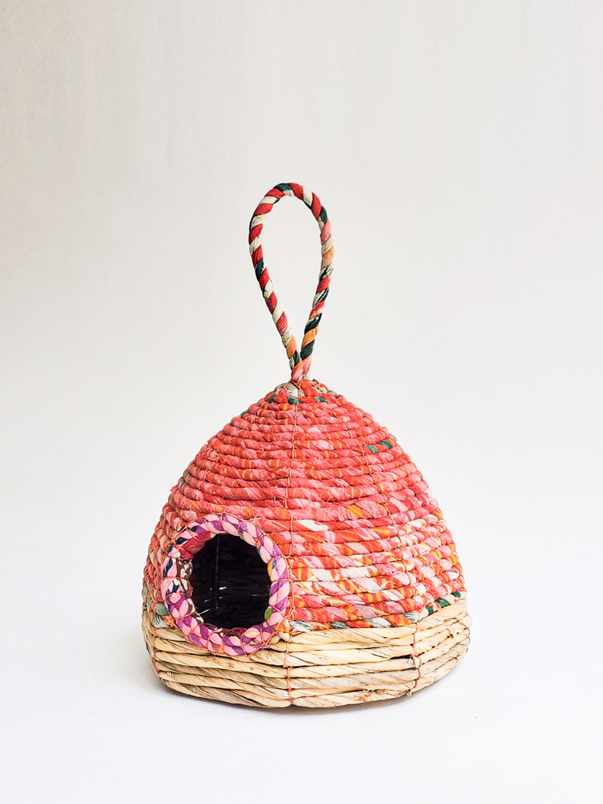 Seagrass & Sari Birdhouse - Garden - Chickadees Wooden Toys
