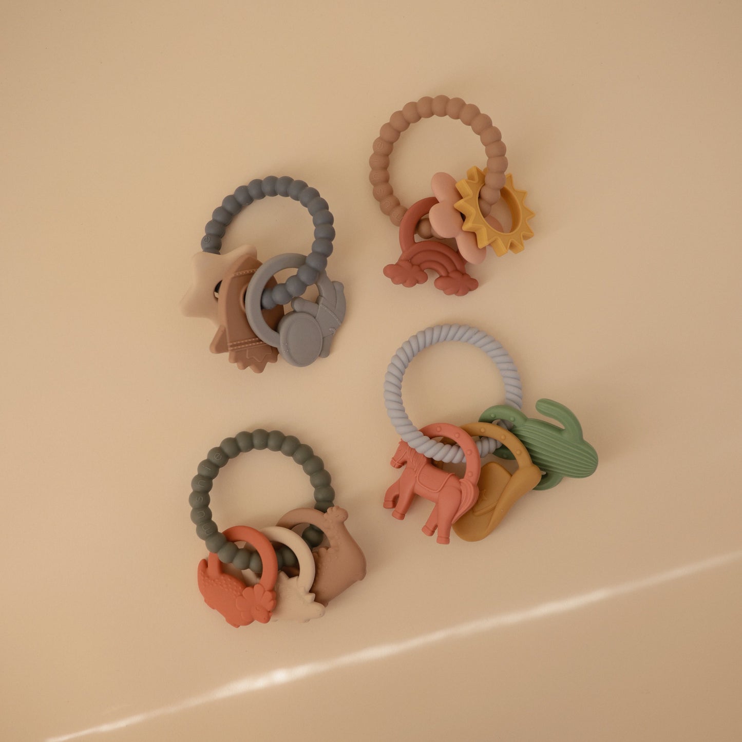 Dino Teething Ring - Chickadees Wooden Toys