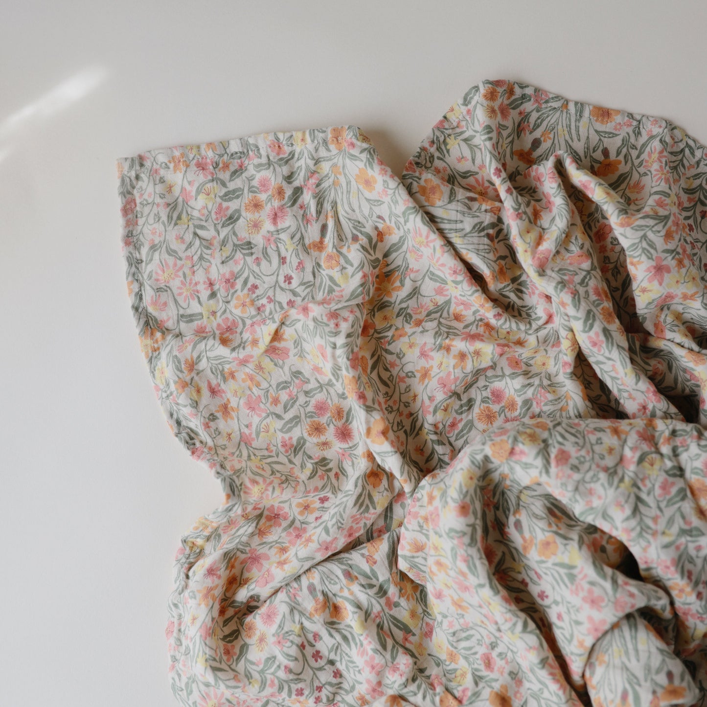 Organic Cotton Muslin Swaddle Blanket - Chickadees Wooden Toys