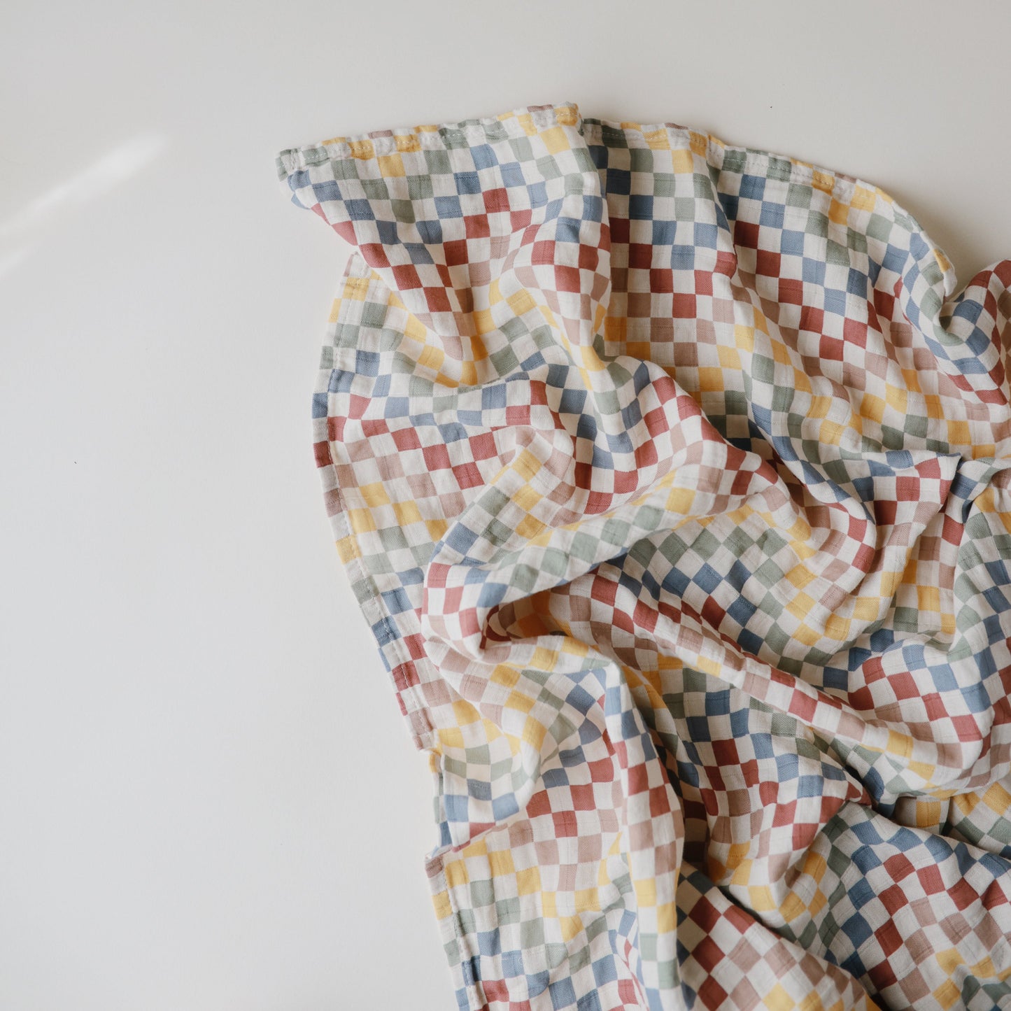 Organic Cotton Muslin Swaddle Blanket - Chickadees Wooden Toys