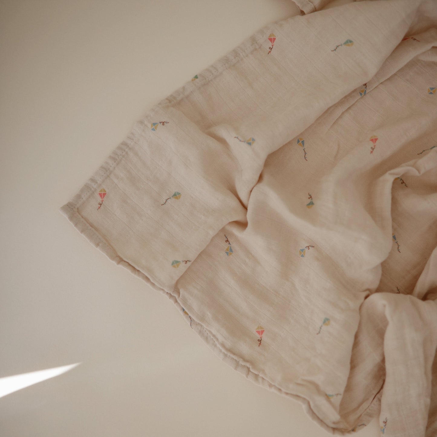 Organic Cotton Muslin Swaddle Blanket - Chickadees Wooden Toys