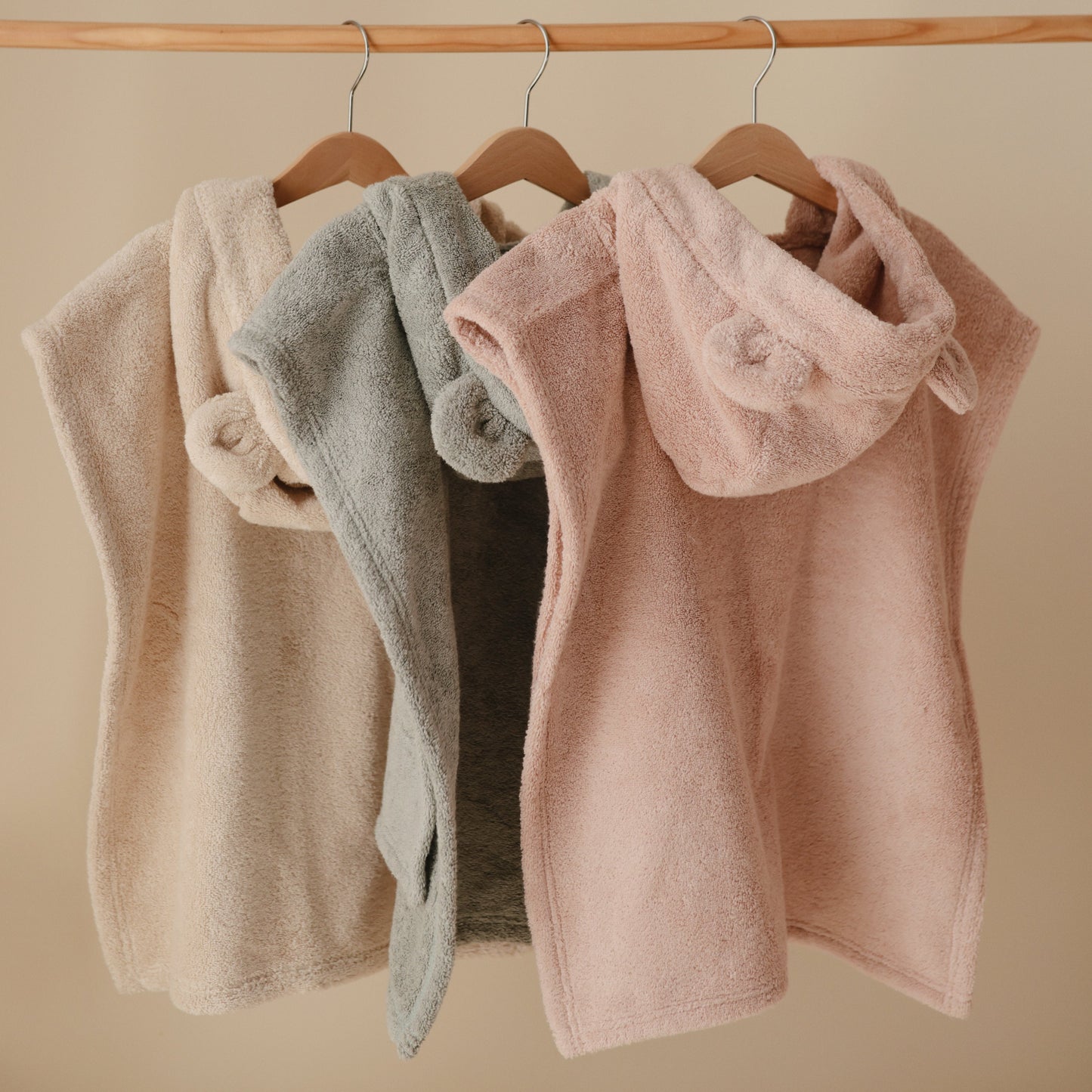 Bear Poncho Towel - Chickadees Wooden Toys