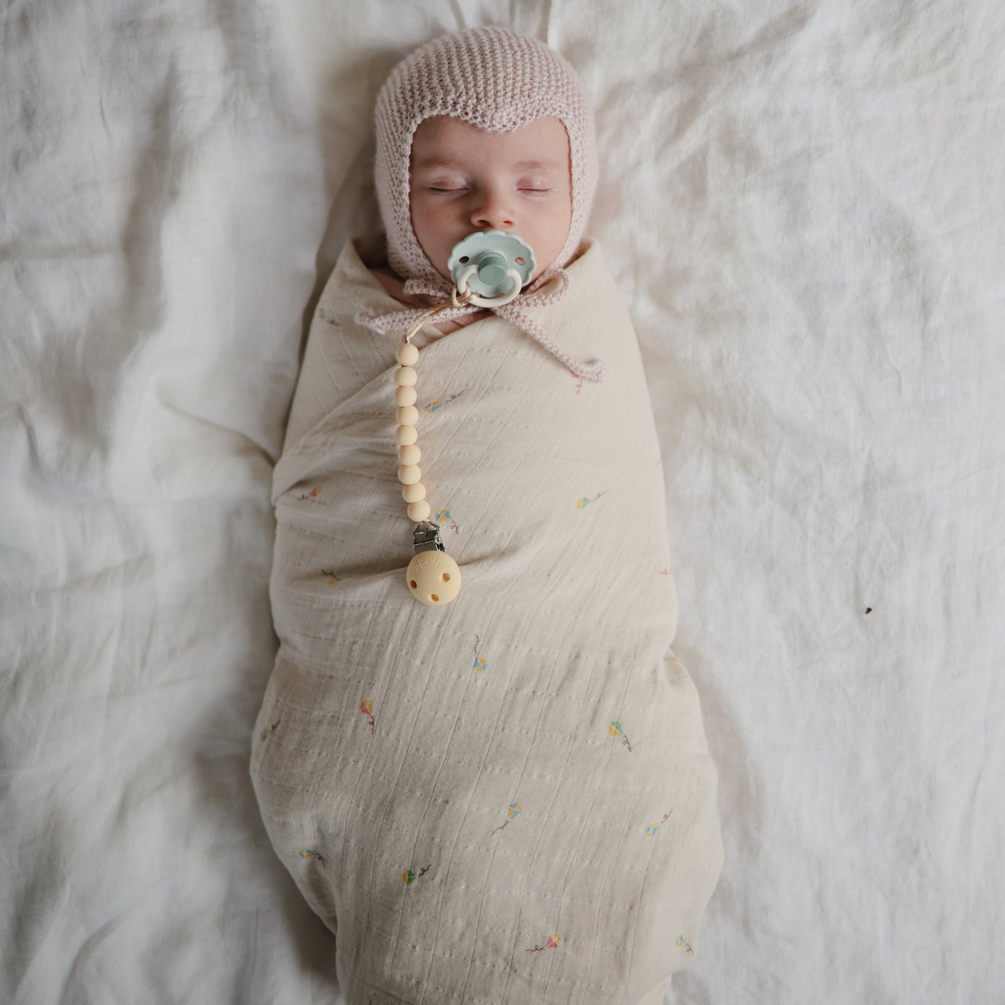 Organic Cotton Muslin Swaddle Blanket - Chickadees Wooden Toys