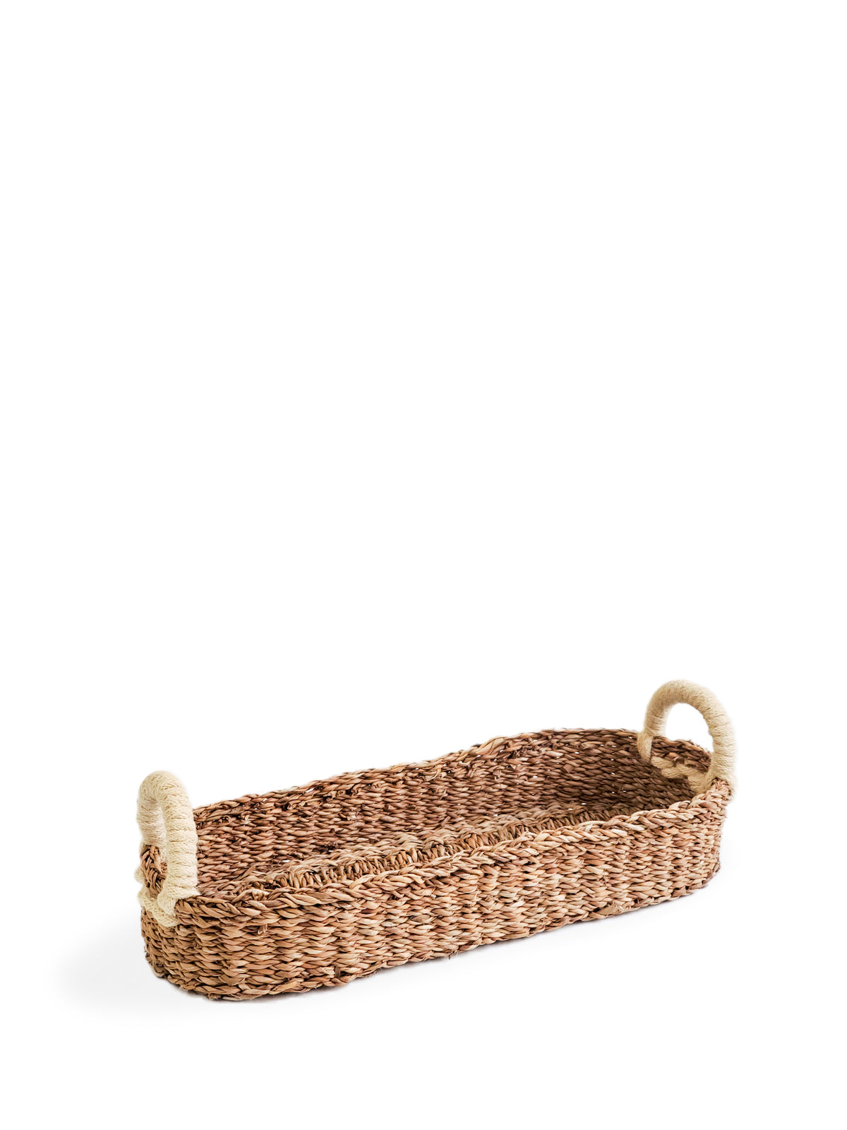 Savar Bread Basket with White Handle - Chickadees Wooden Toys