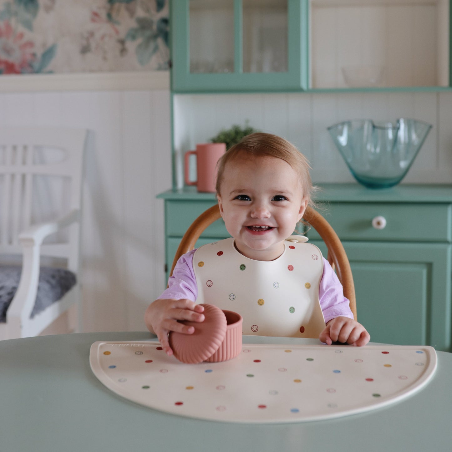 Silicone Baby Bib - Chickadees Wooden Toys