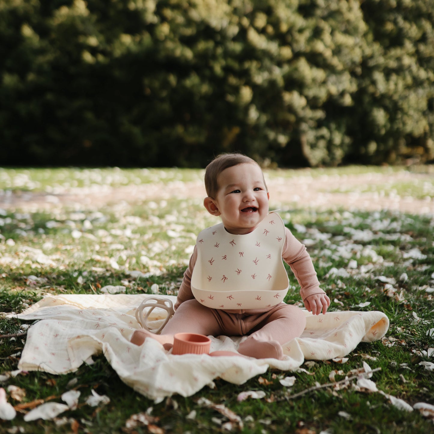 Silicone Baby Bib - Chickadees Wooden Toys