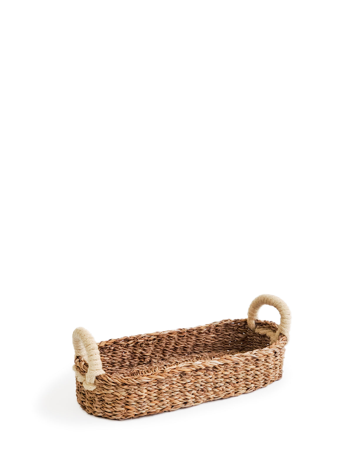 Savar Bread Basket with White Handle - Chickadees Wooden Toys