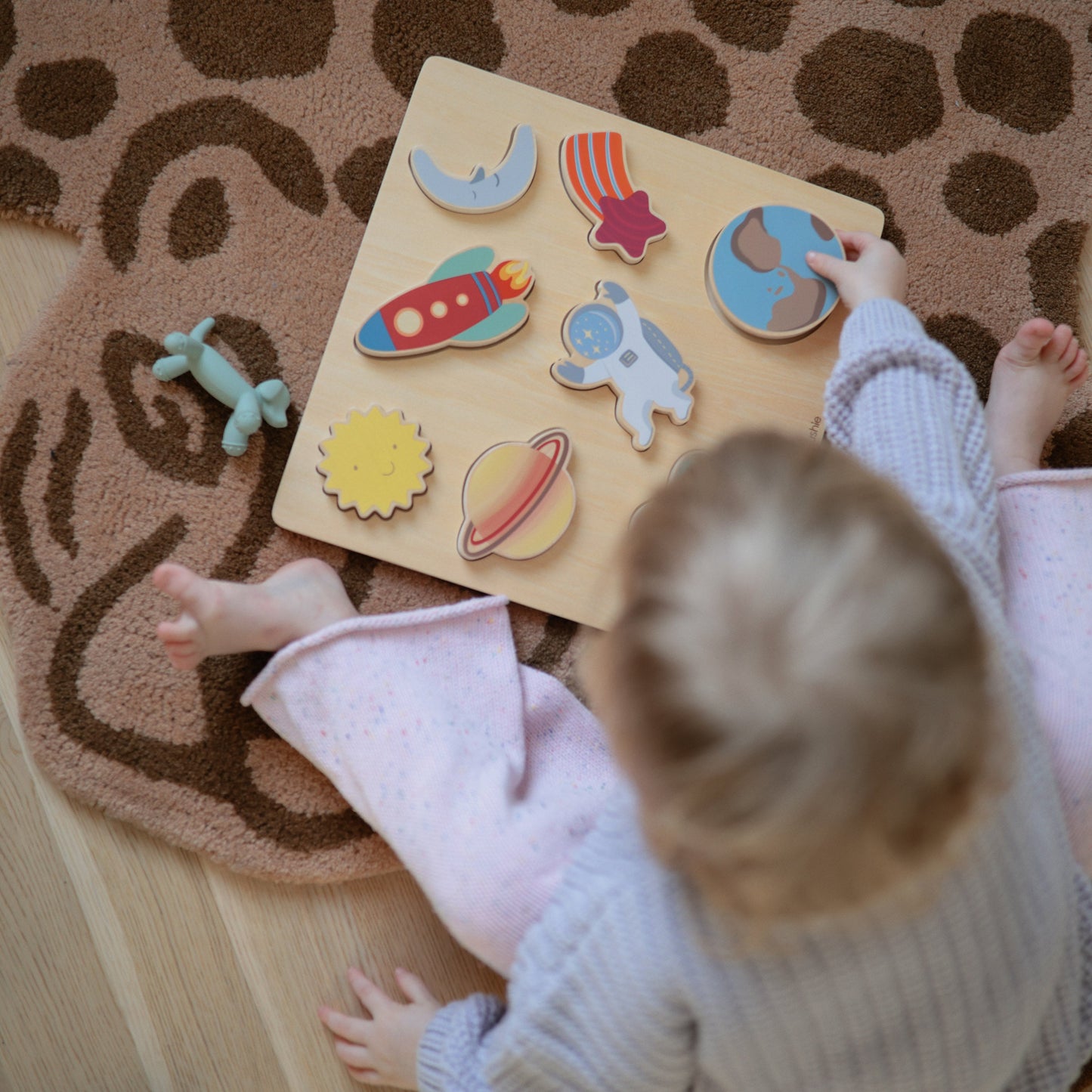 Wooden Space Puzzle - Chickadees Wooden Toys