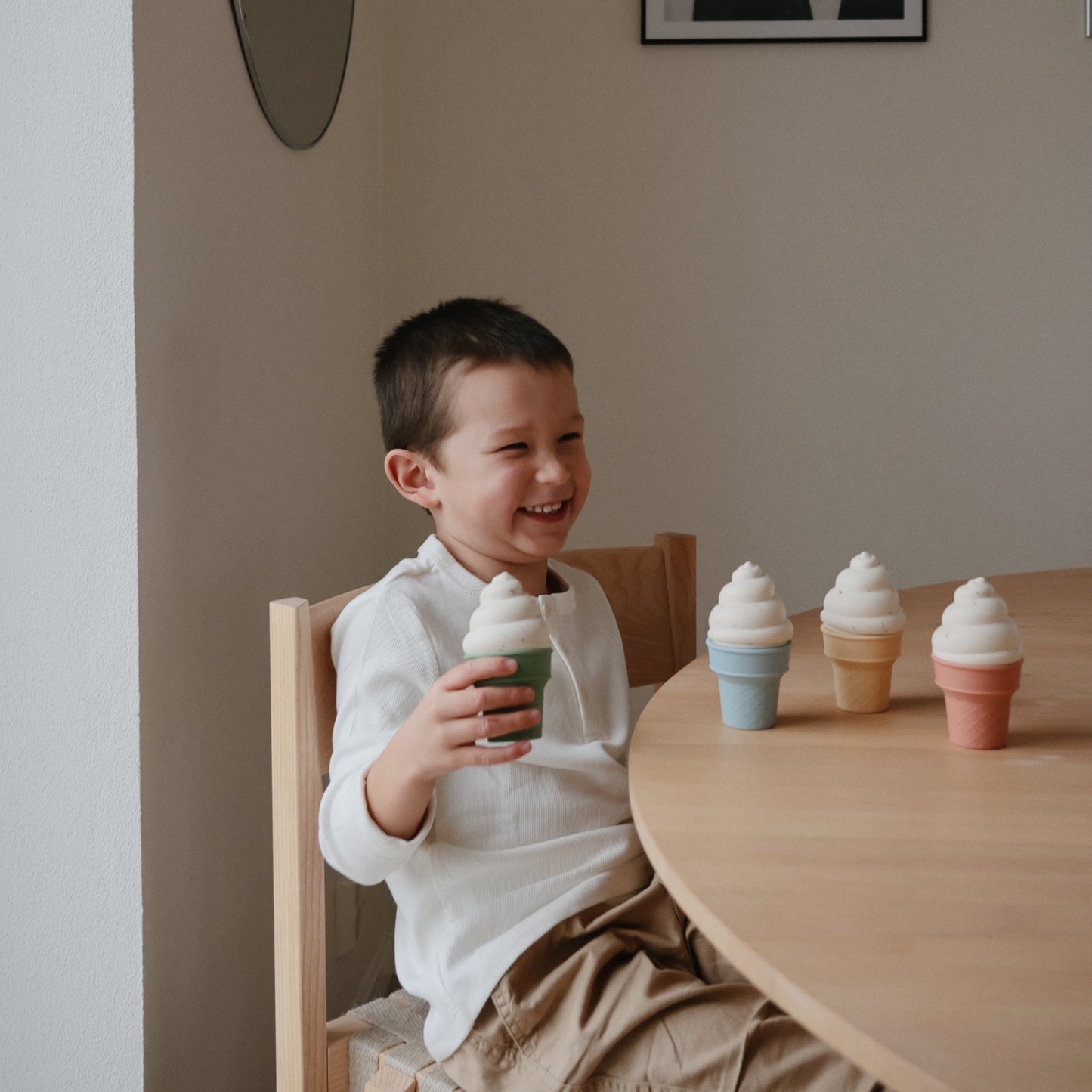 Mix and Match Ice Cream Toy - Chickadees Wooden Toys