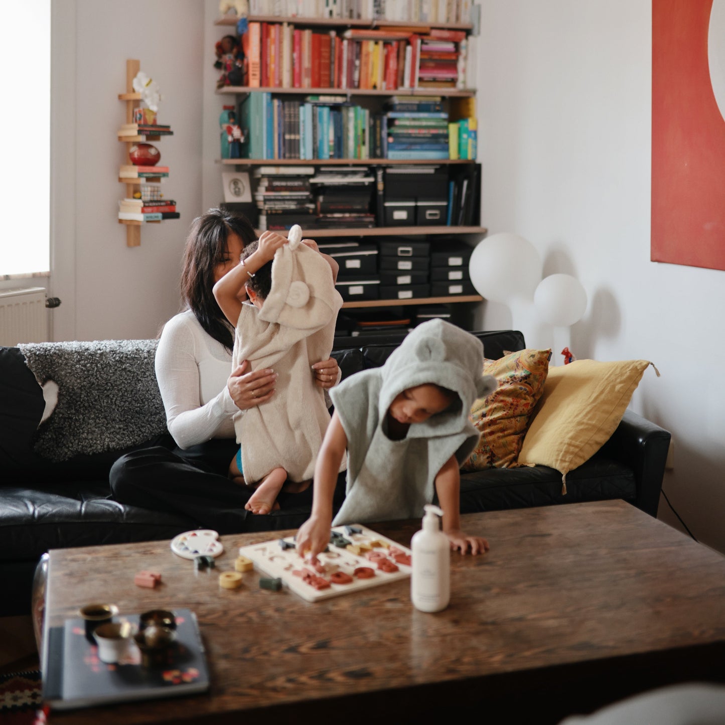 Bear Poncho Towel - Chickadees Wooden Toys
