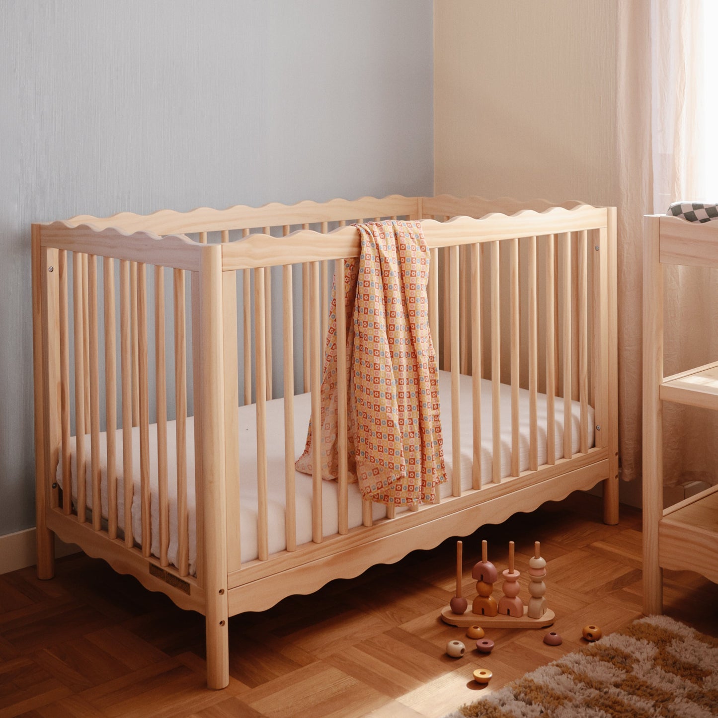 Organic Cotton Muslin Swaddle Blanket - Chickadees Wooden Toys
