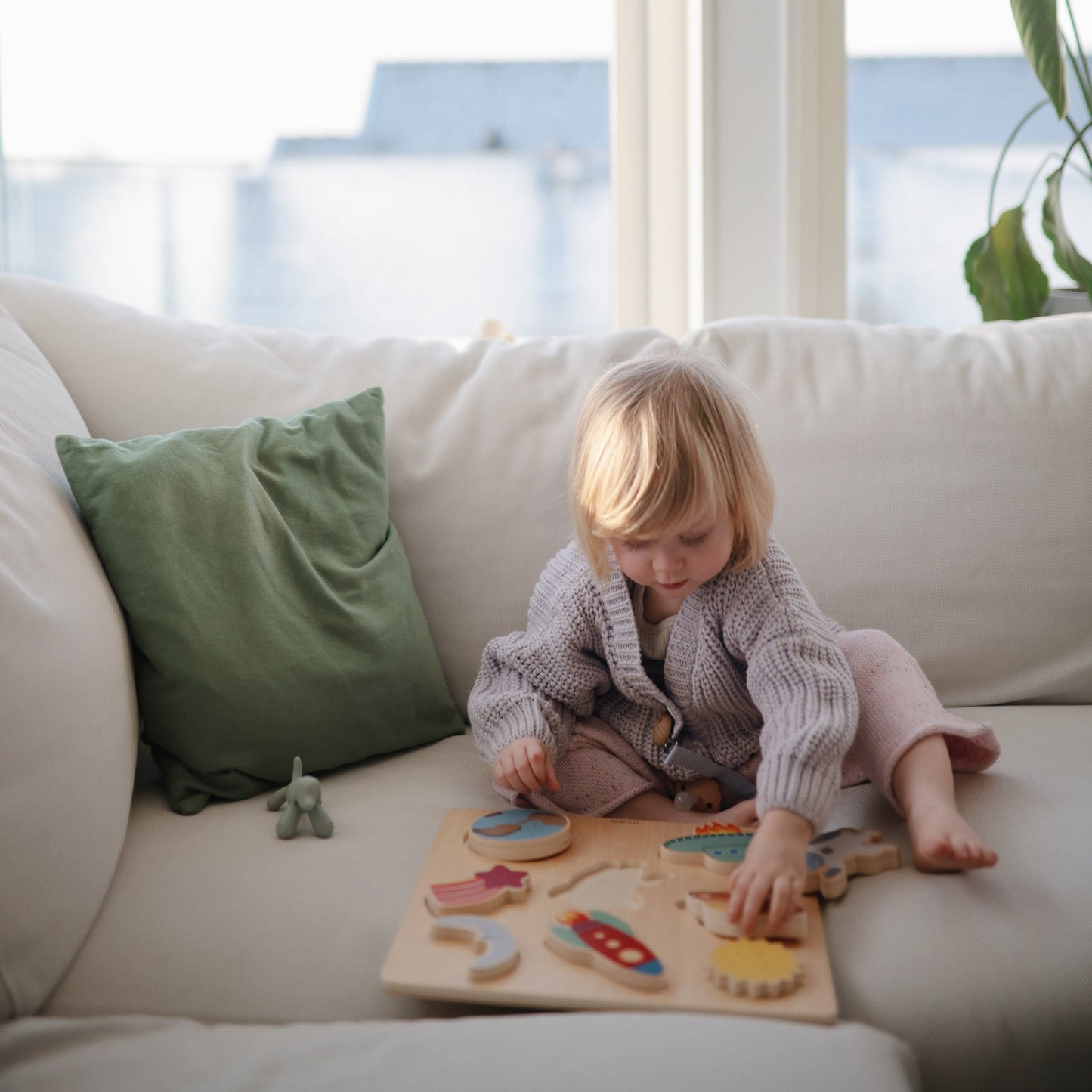 Wooden Space Puzzle - Chickadees Wooden Toys