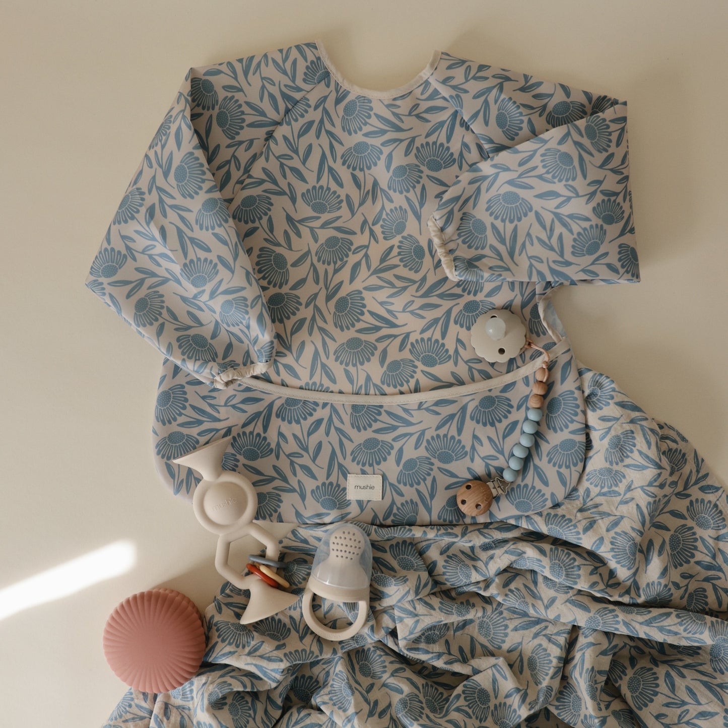 Organic Cotton Muslin Swaddle Blanket - Chickadees Wooden Toys