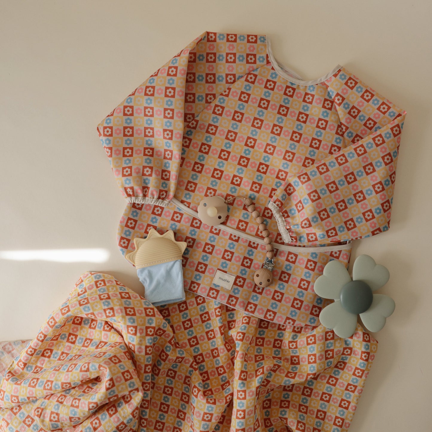 Organic Cotton Muslin Swaddle Blanket - Chickadees Wooden Toys
