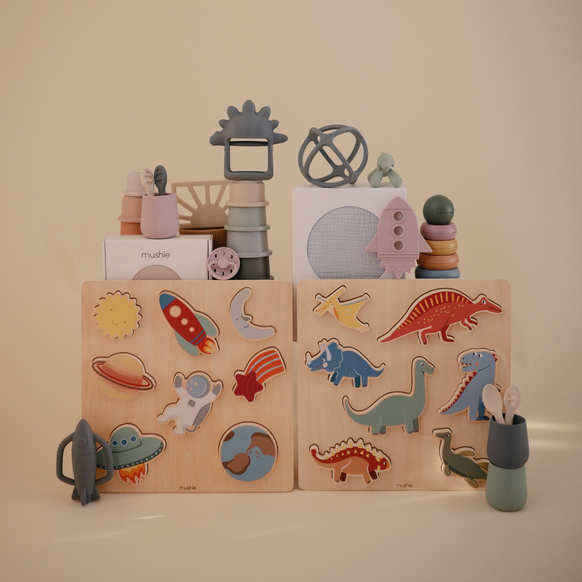 Wooden Dino Puzzle - Chickadees Wooden Toys