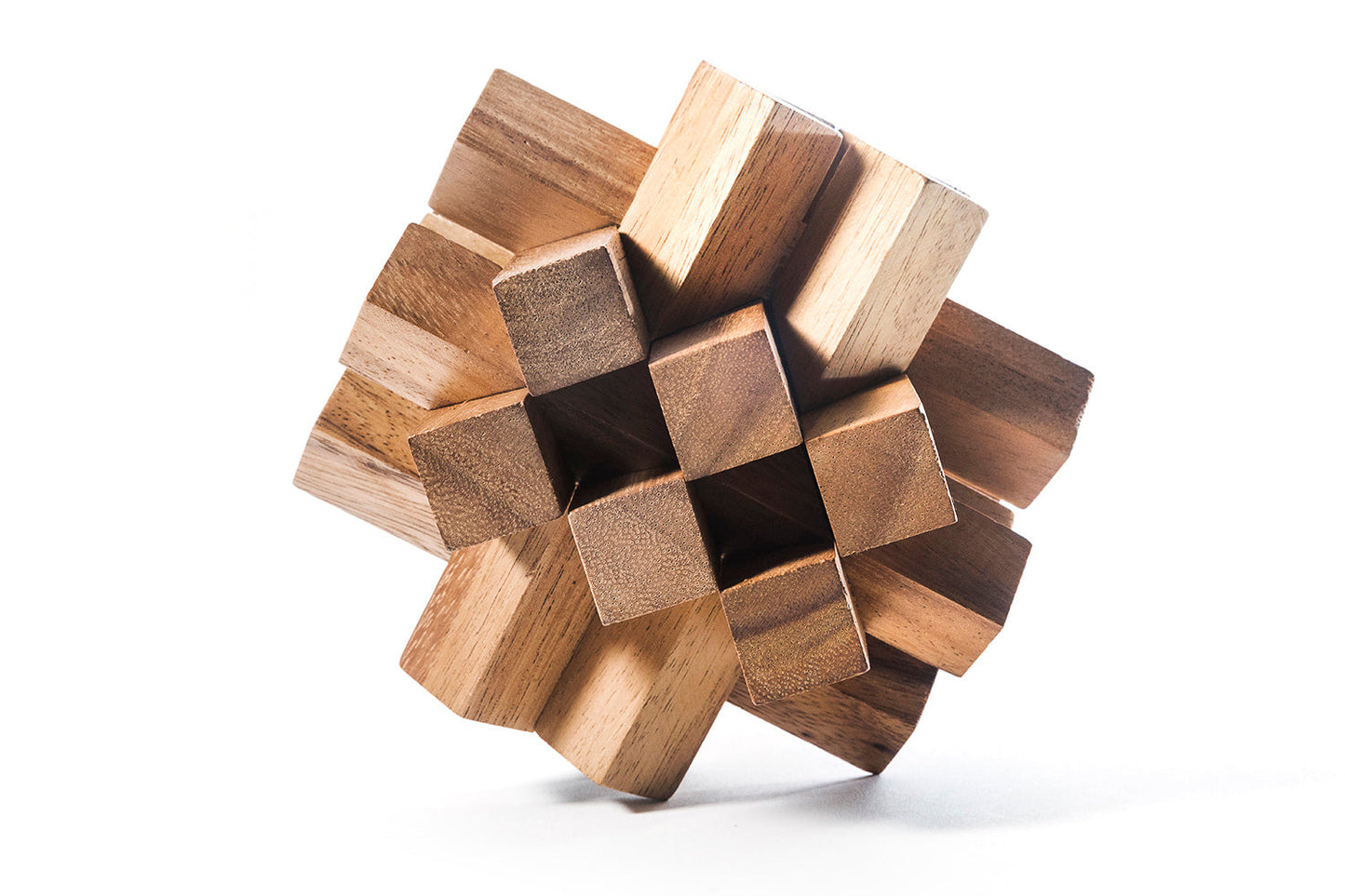 Locked Bricks Construction Puzzle - Chickadees Wooden Toys