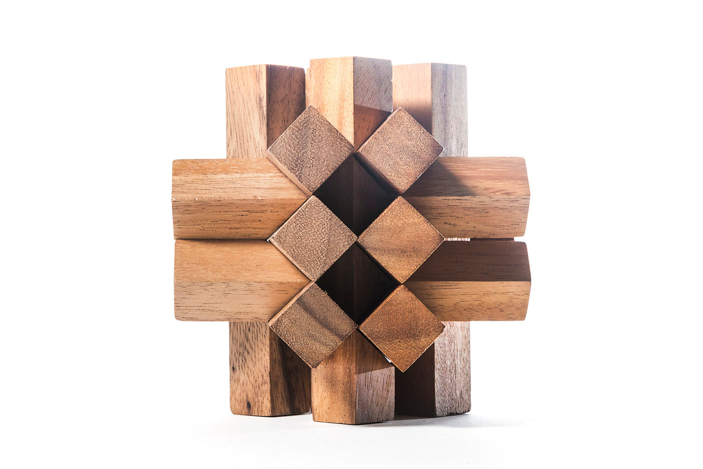 Locked Bricks Construction Puzzle - Chickadees Wooden Toys