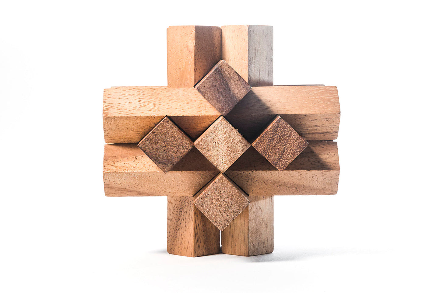 Locked Bricks Construction Puzzle - Chickadees Wooden Toys