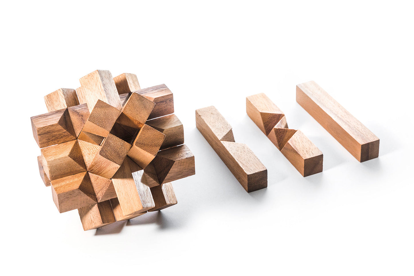Locked Bricks Construction Puzzle - Chickadees Wooden Toys