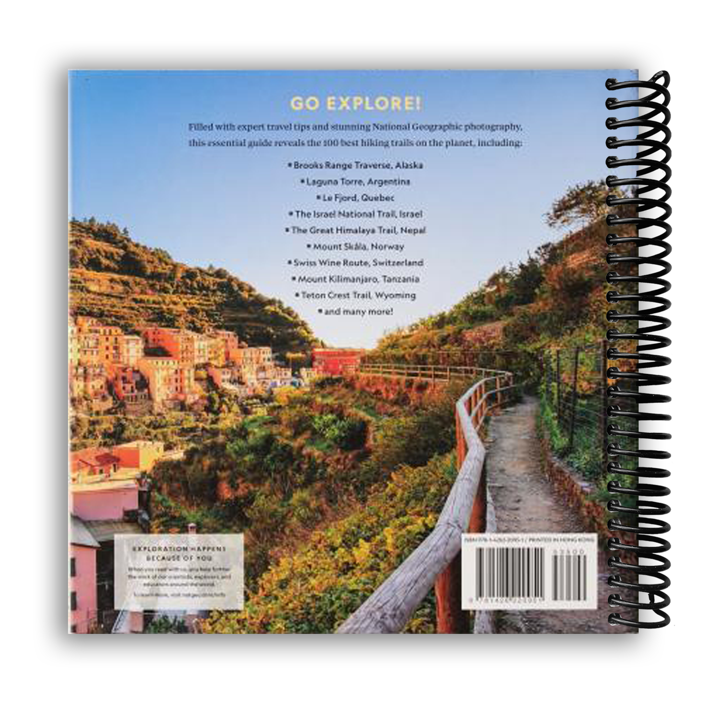 100 Hikes of a Lifetime: The World's Ultimate Scenic Trails (Spiral Bound) - Chickadees Wooden Toys