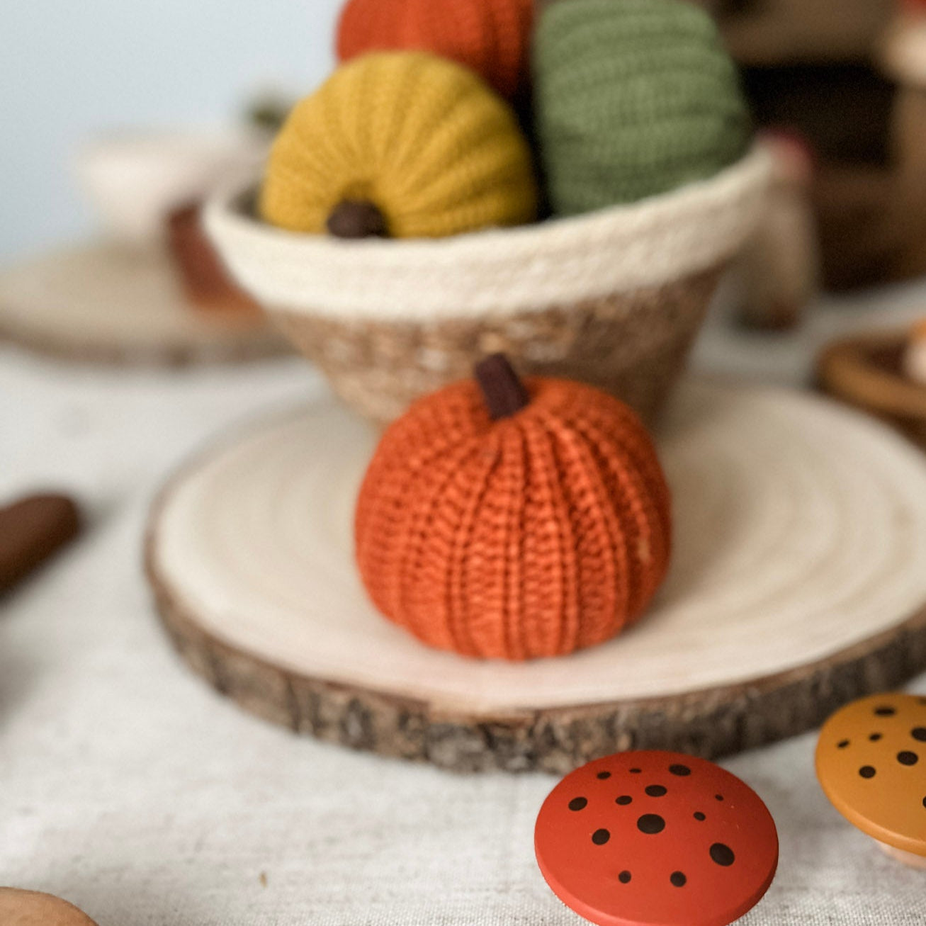 Crocheted Autumn Pumpkins