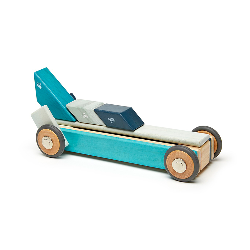 42-Piece Set <br>Magnetic Wooden Blocks <br>Tegu Classics - Chickadees Wooden Toys