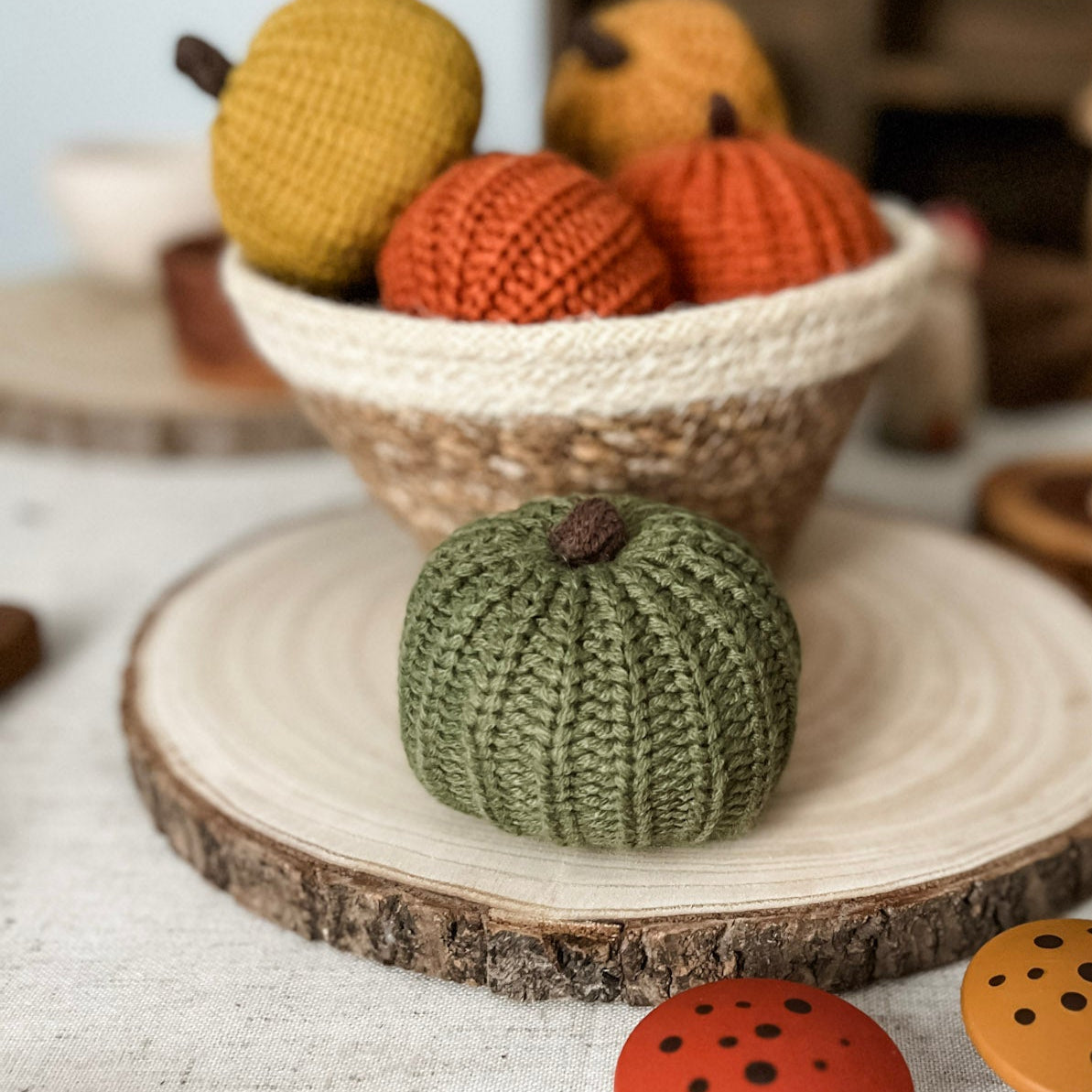 Crocheted Autumn Pumpkins