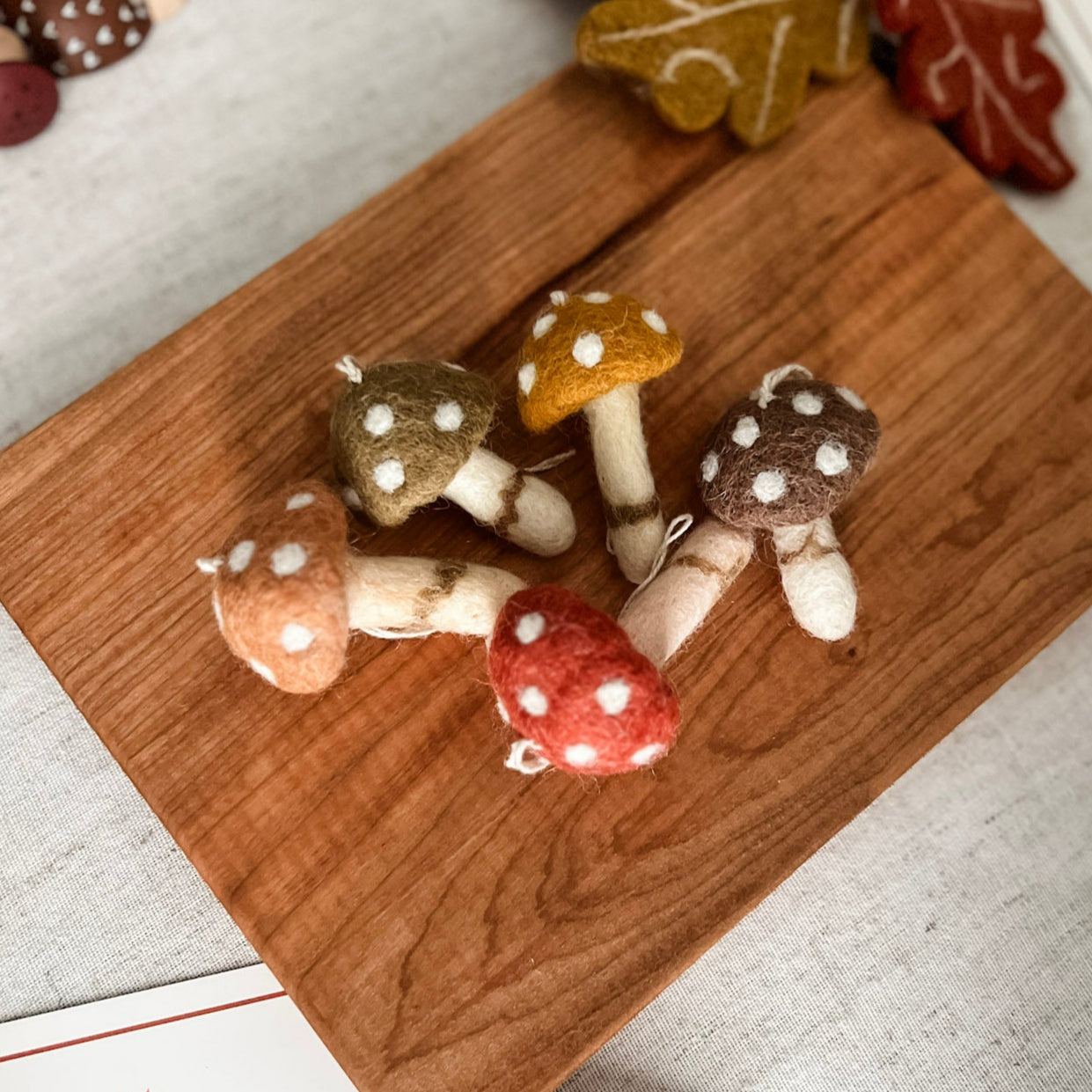 Wool Felt Mushrooms