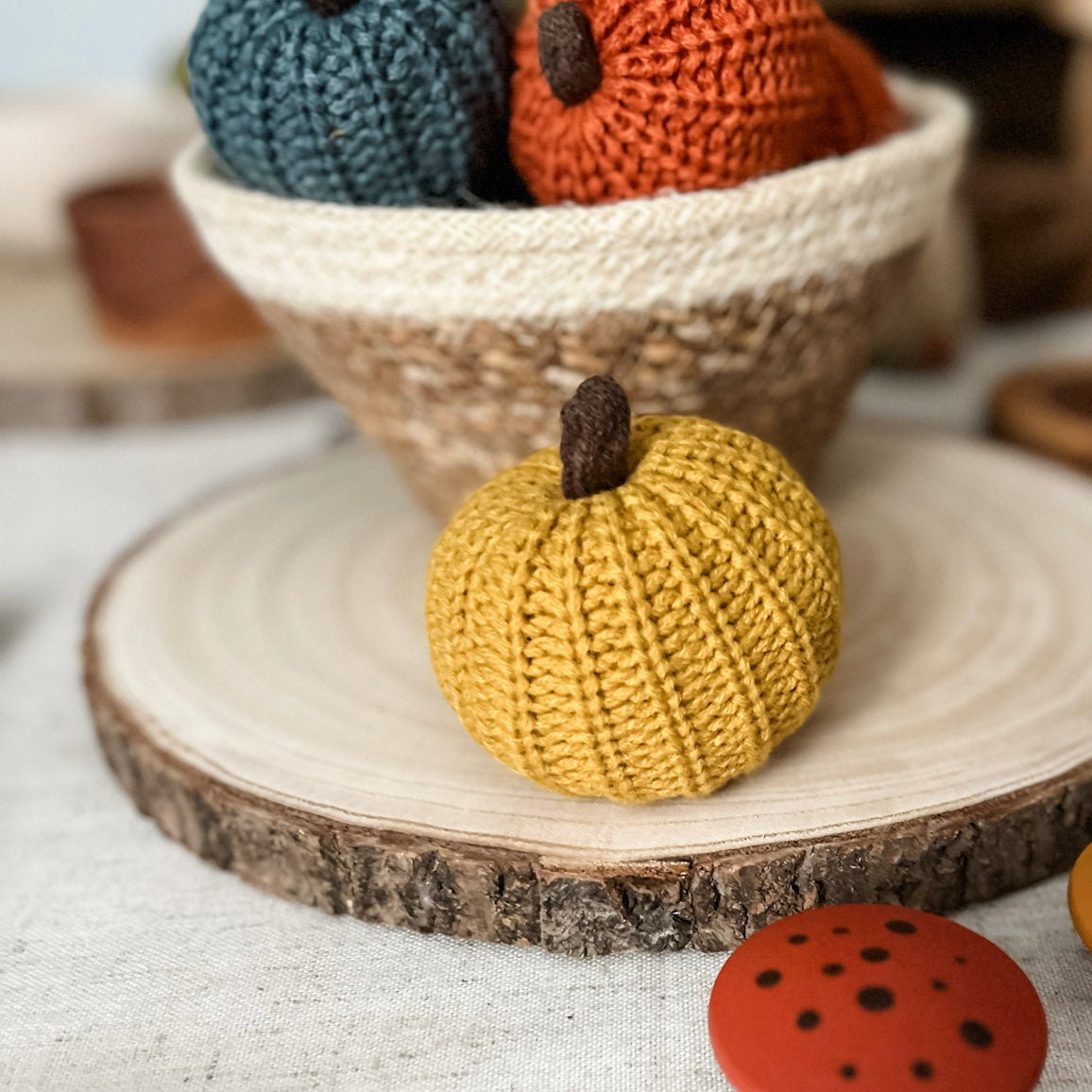 Crocheted Autumn Pumpkins