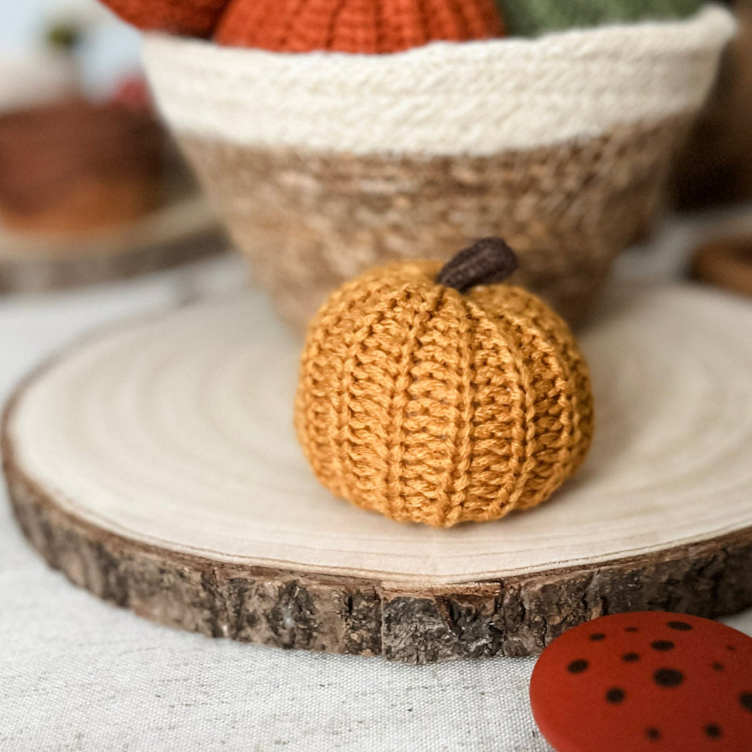 Crocheted Autumn Pumpkins