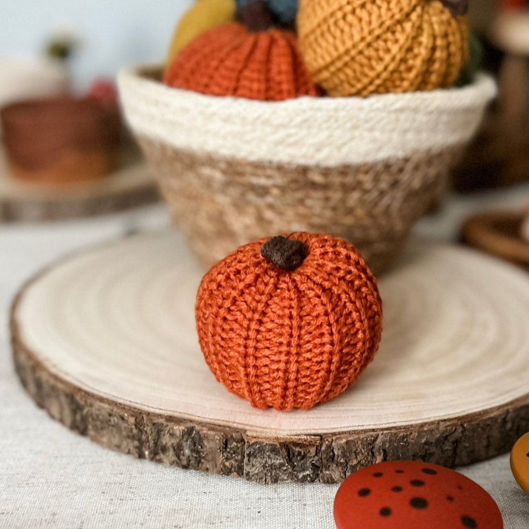 Crocheted Autumn Pumpkins