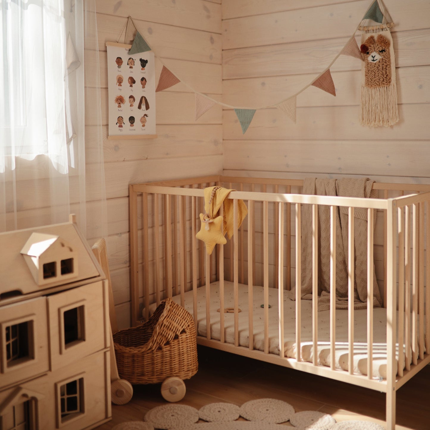 Extra Soft Muslin Crib Sheet - Chickadees Wooden Toys