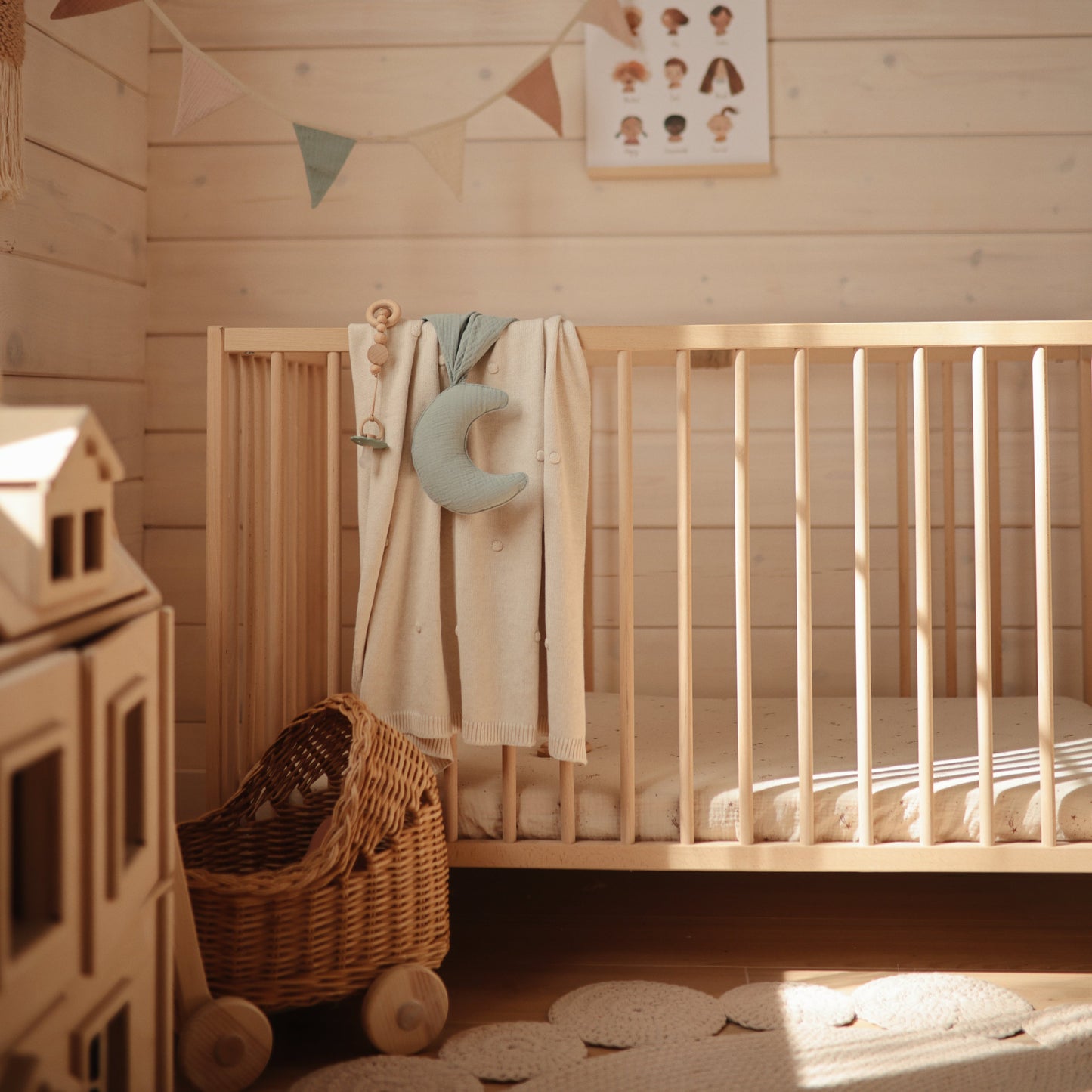 Moon Lovey Blanket - Chickadees Wooden Toys