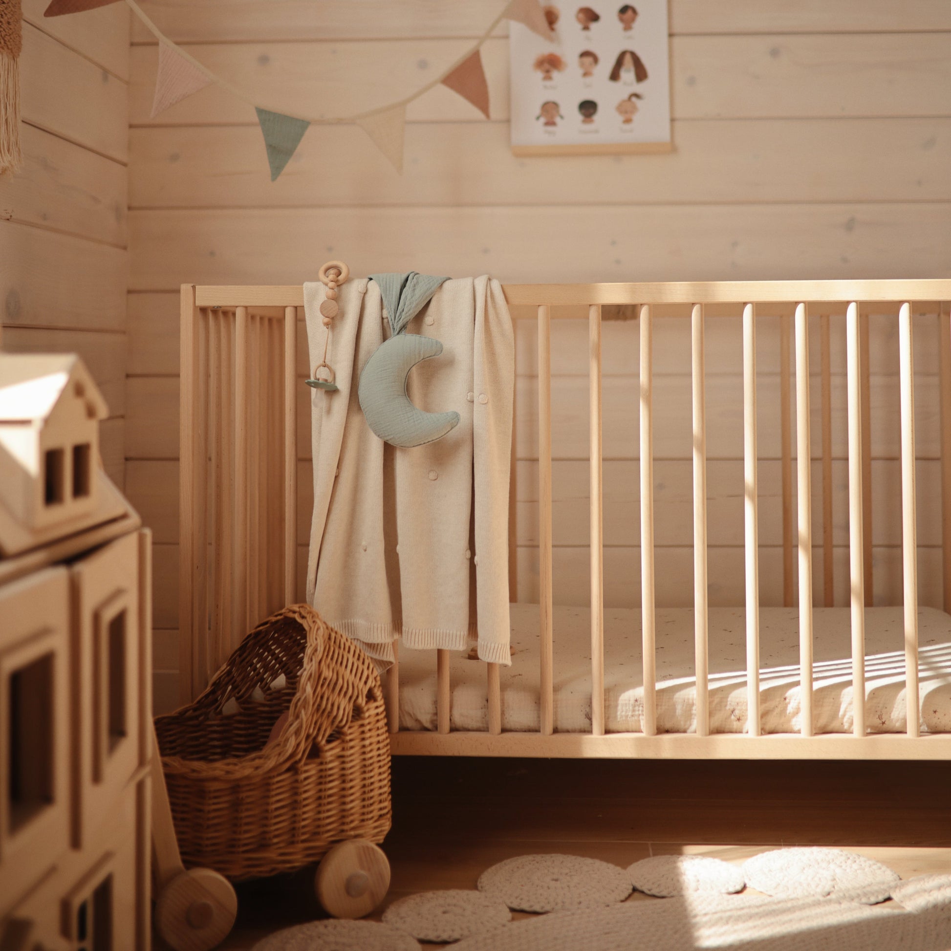 Moon Lovey Blanket - Chickadees Wooden Toys