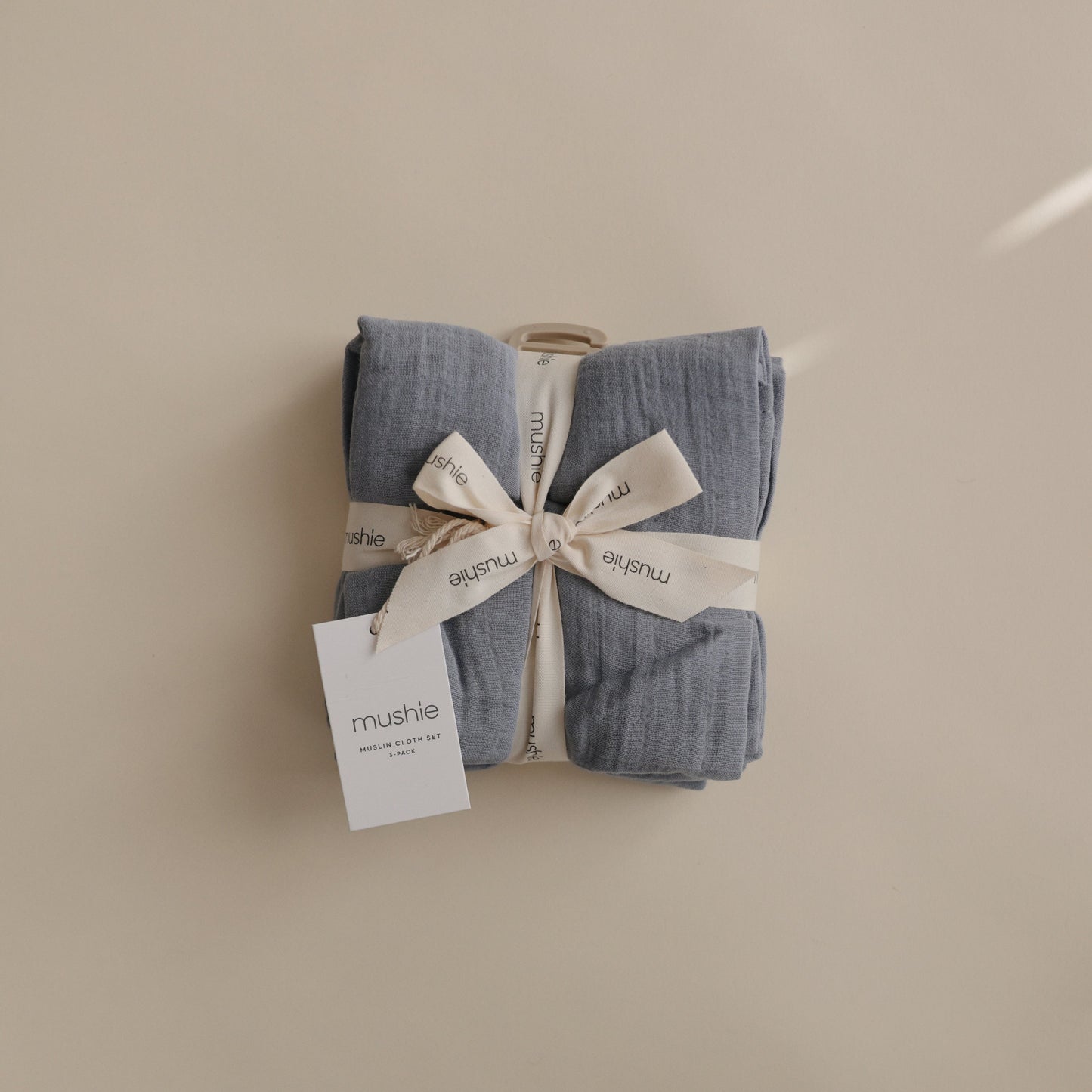 Organic Cotton Muslin Cloths 3-Pack - Chickadees Wooden Toys