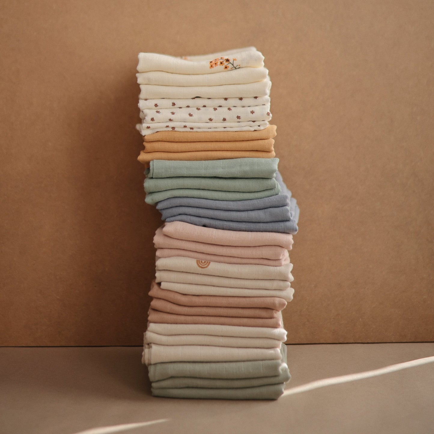 Organic Cotton Muslin Cloths 3-Pack - Chickadees Wooden Toys
