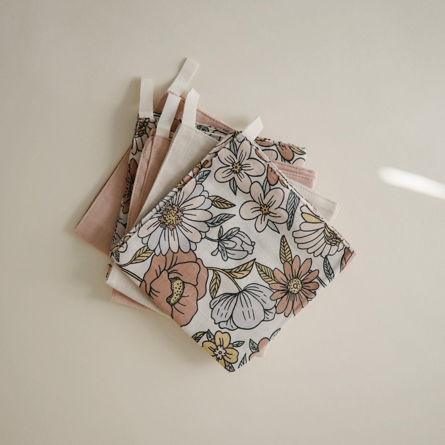 Muslin Cotton Washcloth - Chickadees Wooden Toys