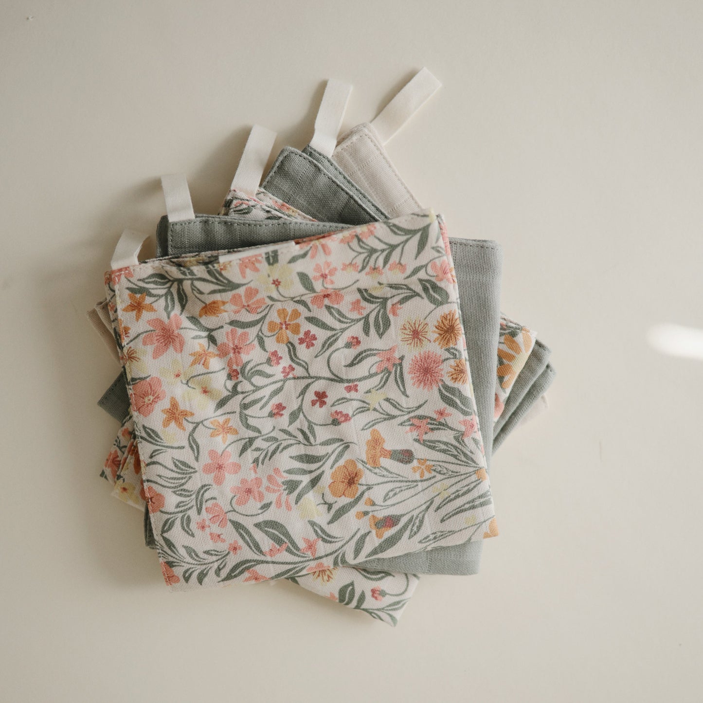 Muslin Cotton Washcloth - Chickadees Wooden Toys