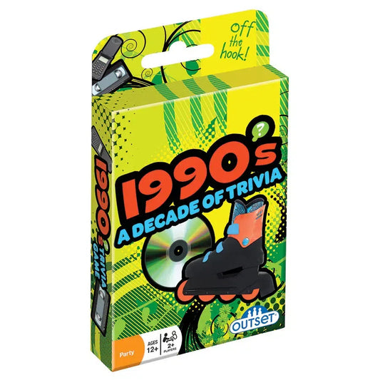 1990s A Decade of Trivia Card Game Outset