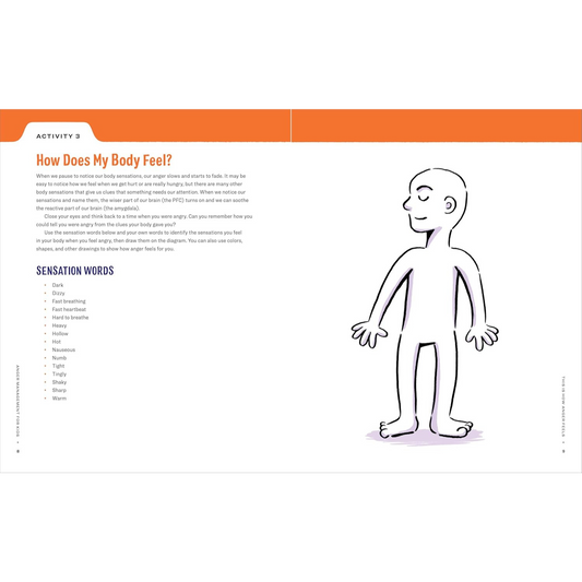 Anger Management Workbook for Kids: 50 Fun Activities to Help Children Stay Calm and Make Better Choices When They Feel Mad (Spiral Bound) - Chickadees Wooden Toys