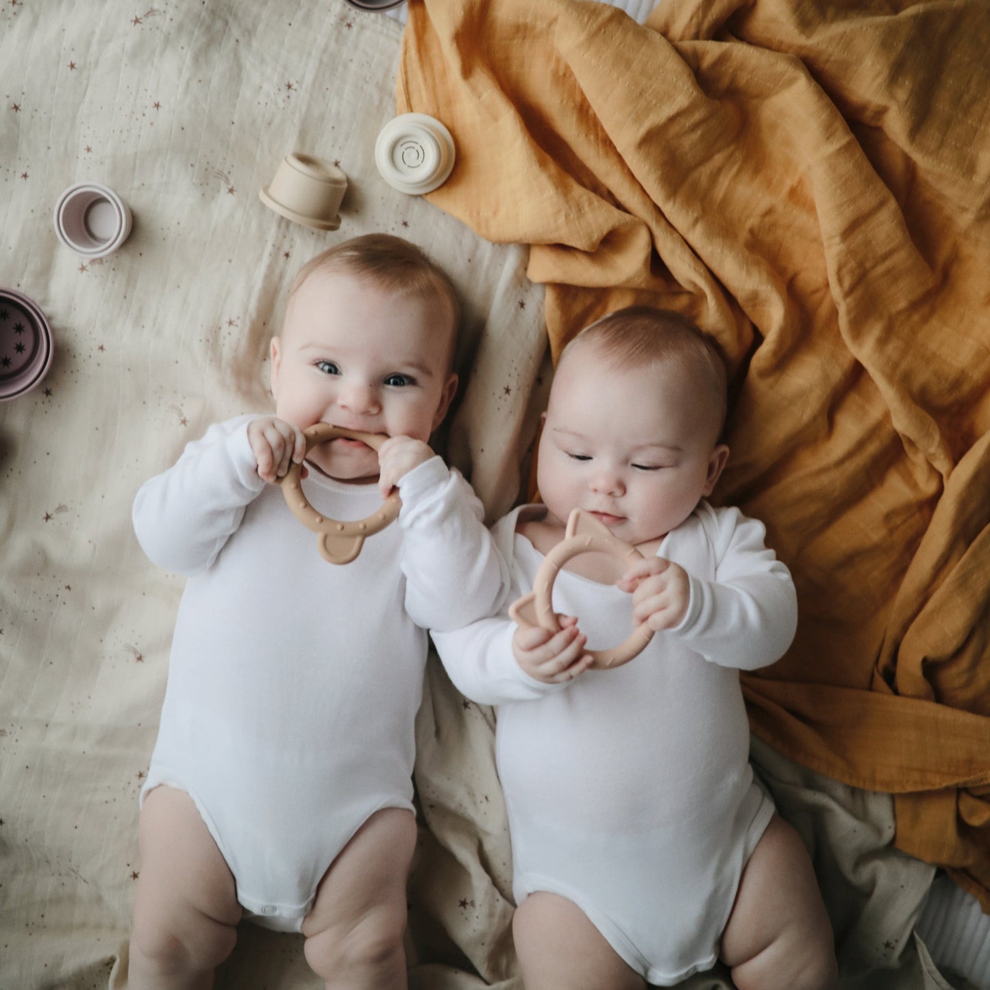 Organic Cotton Muslin Swaddle Blanket - Chickadees Wooden Toys