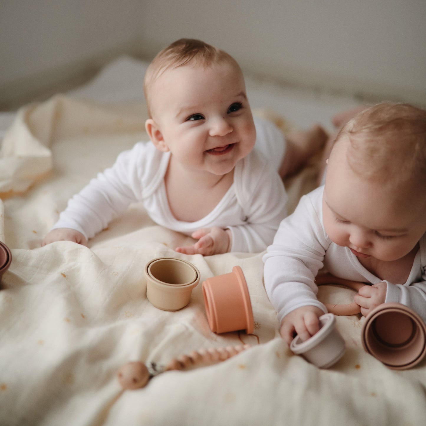Organic Cotton Muslin Swaddle Blanket - Chickadees Wooden Toys