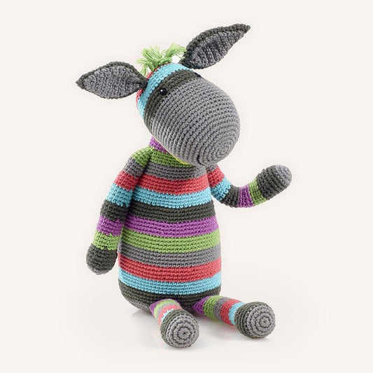 Large Stripey Donkey - Chickadees Wooden Toys