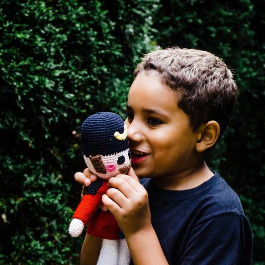 Handmade Nutcracker Doll - Toy Soldier - Chickadees Wooden Toys