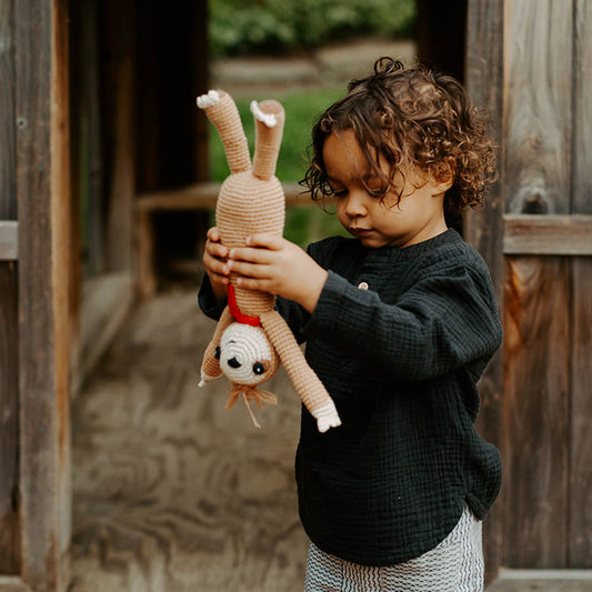 Sloth Rattle - Chickadees Wooden Toys