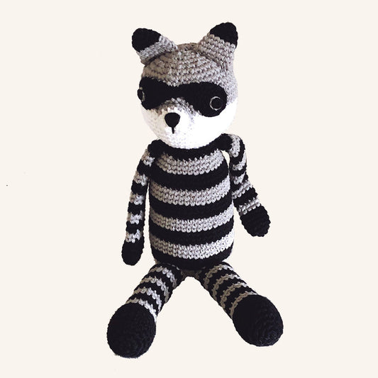 Plush Raccoon Baby Toy - Chickadees Wooden Toys